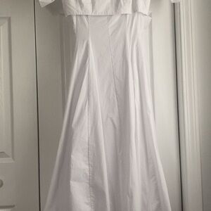 Staud White Sleeveless Palermo Dress